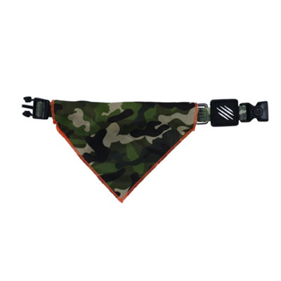 M-Pets Wild Jungle Dog Bandana Camouflage Green (Medium) from B&Q