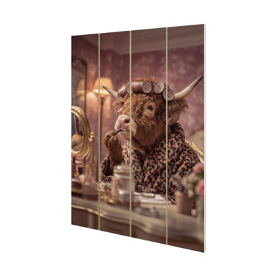 Highland Games Beautiful Cow Plaque Multicoloured (59Cm X 40Cm) from B&Q