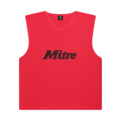 Mitre (Xs-S, Red) Unisex Adult Pro Training Bib - Image 4