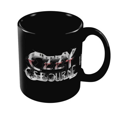 Ozzy Osbourne Logo Mug Black (One Size) from B&Q