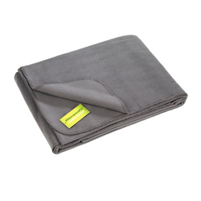 Result Recycled Polartherm Fleece Blanket Grey (One Size) from B&Q