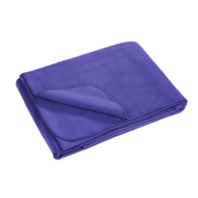 Result Recycled Polartherm Fleece Blanket Purple (One Size) from B&Q