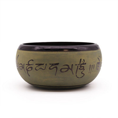 Earth Powder Singing Bowl Mantra Five Buddha Gold 16Cm from B&Q