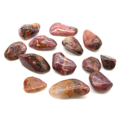 L Tumble Stones Rhodonite Maroon from B&Q