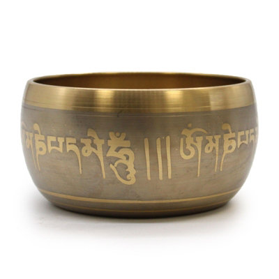 Large Five Buddha Singing Bowl Gold from B&Q