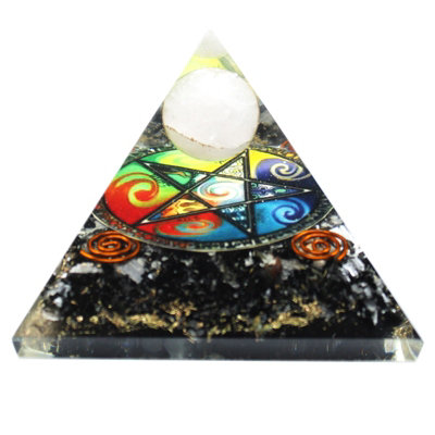 Midnight Pentagon 70 mm Orgonite Pyramid from B&Q