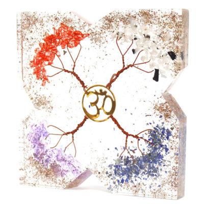  - Orgonite Desk Power Packs 4 Tree Copper Attractor Large Multicolor
