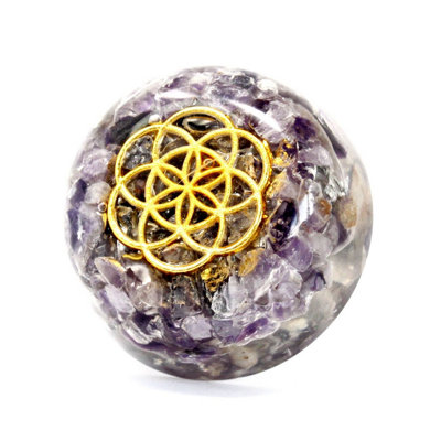  - Orgonite Desk Power Packs Amethyst Dome Multicolor