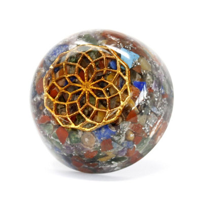  - Orgonite Desk Power Packs Multi Stone Dome Multicolor