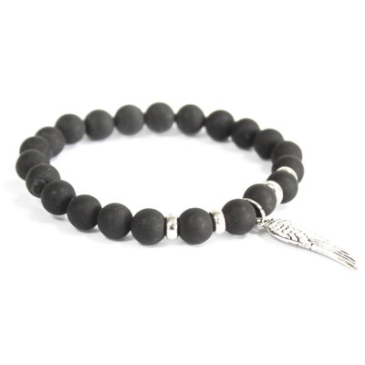 Angel Wing / Agate Gemstone Bracelet from B&Q