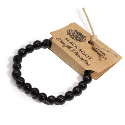  - Black Agate Power Bracelet For Protection