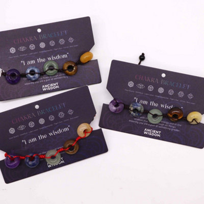 Chakra String Bracelet Ball Multicolor from B&Q