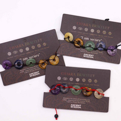 Chakra String Bracelet Large Donuts Multicolor from B&Q