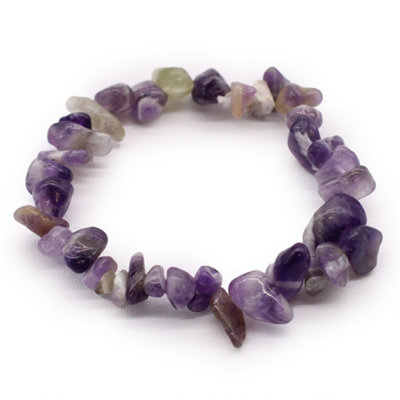 Chipstone Amethyst Bracelet Stylish Gemstone from B&Q