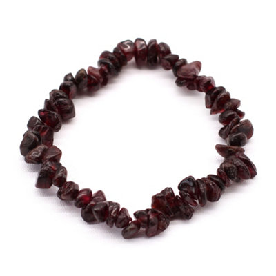 Chipstone Bracelet Blood Garnet Maroon