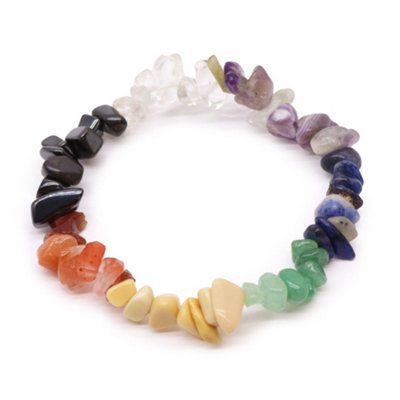 Chipstone Bracelet Chakra Stones Multicolor