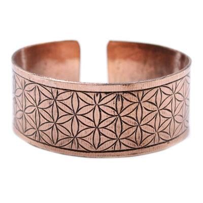 Copper Tibetan Bracelet Flower Of Life Brozen from B&Q