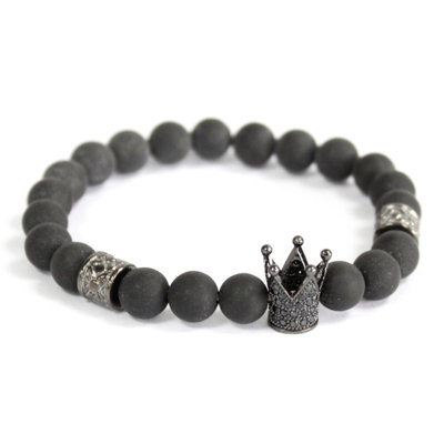 Crystal Crown / Agate Gemstone Bracelet from B&Q