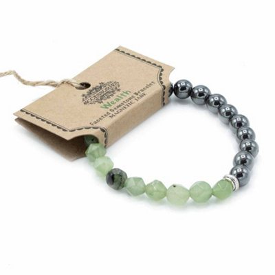 Faceted Gemstone Bracelet Magnetic Jade from B&Q