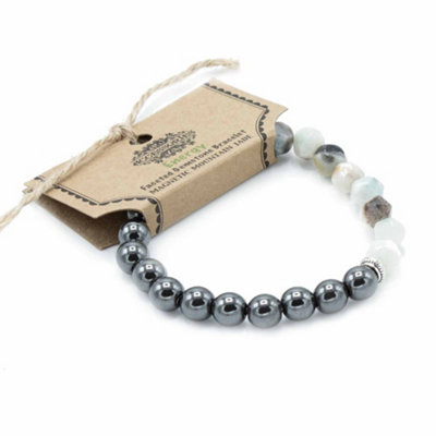 Faceted Gemstone Bracelet Magnetic Mountain Jade