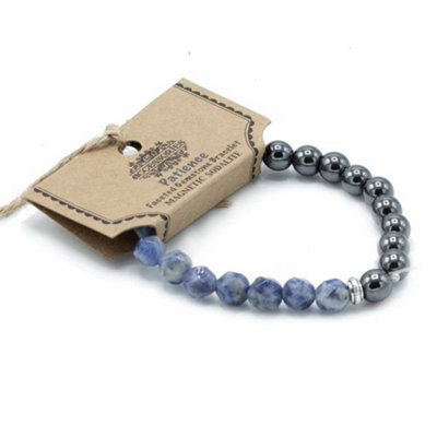 Faceted Gemstone Bracelet Magnetic Sodalite from B&Q