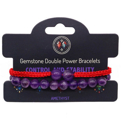 Gemstone Double Power Bracelets Amethyst from B&Q