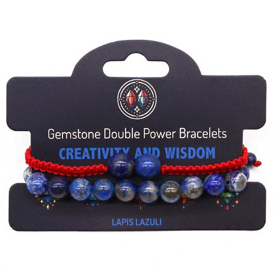 Gemstone Double Power Bracelets Lapis Lazuli from B&Q