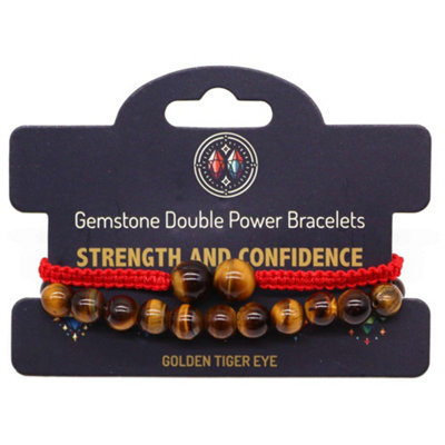 Gemstone Double Power Bracelets Tiger Eye from B&Q