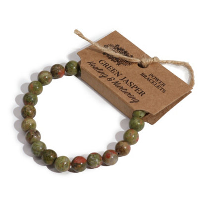 Green Jasper Power Bracelet For Harmony from B&Q