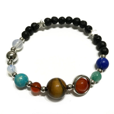 Lava Stone Bracelet Solar System Multicolor from B&Q