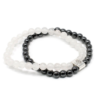 Magnetic Gemstone Bracelet Rock Quartz from B&Q