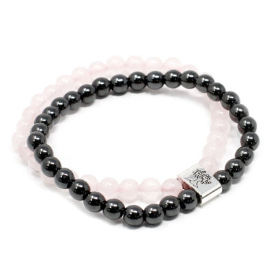Magnetic Gemstone Bracelet Rose Quartz from B&Q