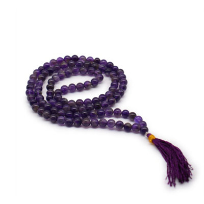 - 108 Bead Amethyst Mala For Meditation Practice