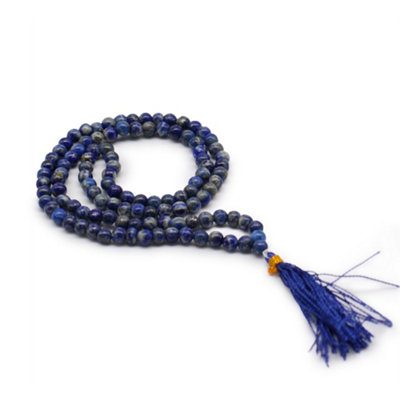 108 Bead Lapis Tiger Eye Mala For Japa Practice from B&Q