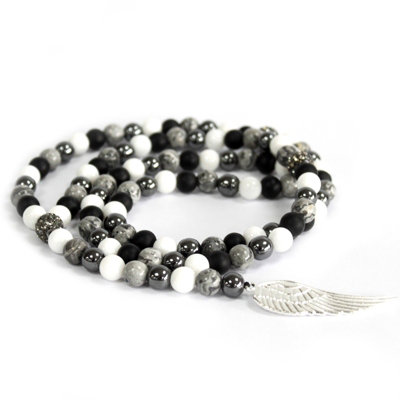 Angel Wing / Agate Gemstone Necklace from B&Q