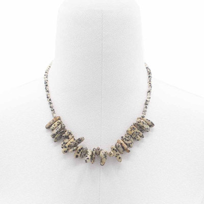 Longstone Gem Necklace Dalmatian Stone