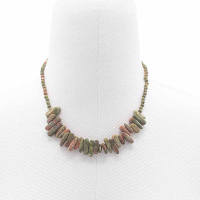 Longstone Gem Necklace Unakite
