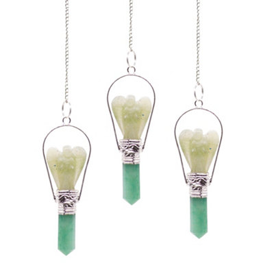  - Angel Pendulum With Ring Adventurine