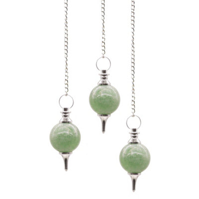 Green Aventurine Sphere Pendulum Set from B&Q