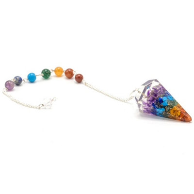 Orgonite Power Chakra Pendulum Chakra Multicolor from B&Q