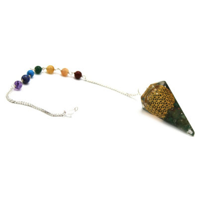 Orgonite Power Chakra Pendulum Flower Of Life Multicolor from B&Q