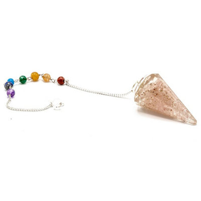 Orgonite Power Chakra Pendulum Rose Quartz from B&Q