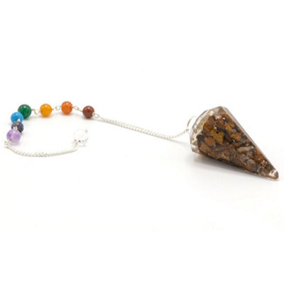 Orgonite Power Chakra Pendulum Tiger Eye from B&Q