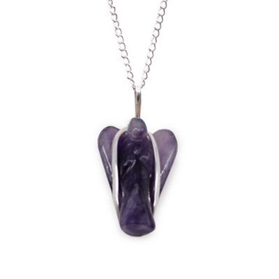 Gemstone Guardian Angel Pendant Amethyst from B&Q