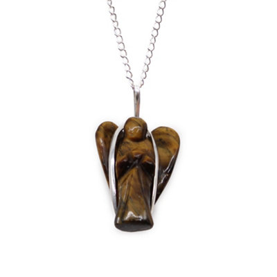 Gemstone Guardian Angel Pendant Tiger Eye from B&Q