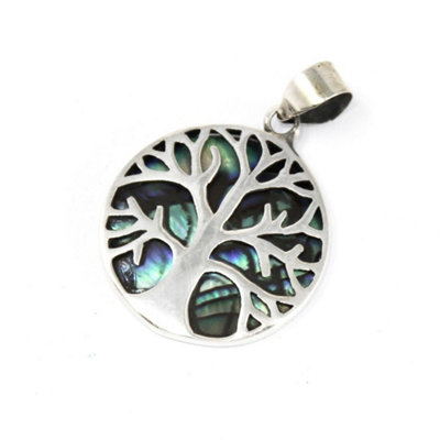Tree Of Life Pendant 22mm Abalone from B&Q