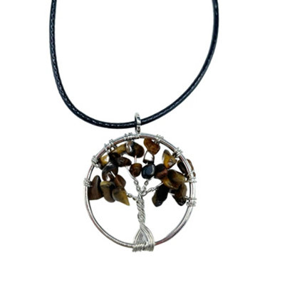 Tree Of Life Pendant Tiger Eye from B&Q