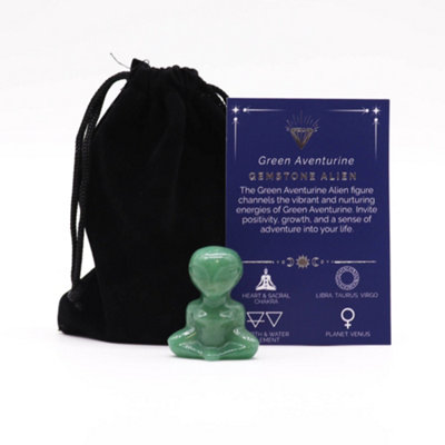 Gemstone Alien Green Aventurine Figurine from B&Q