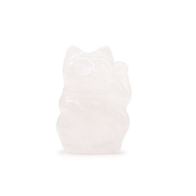 Gemstone Lucky Cat Rose Quartz from B&Q