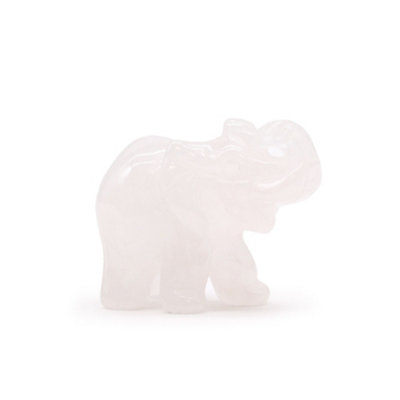 Gemstone Lucky Elephant Rose Quartz from B&Q
